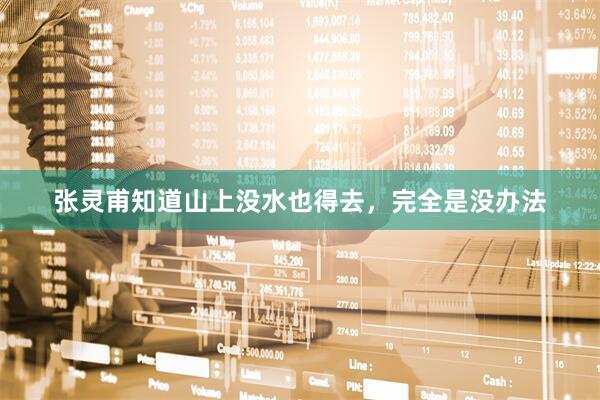 张灵甫知道山上没水也得去，完全是没办法